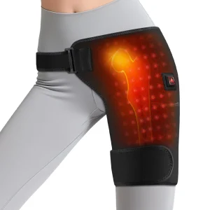Red Light Heated Hip Support Brace with Hot Compress Massage