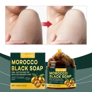100g Natural Morocco Black Soap