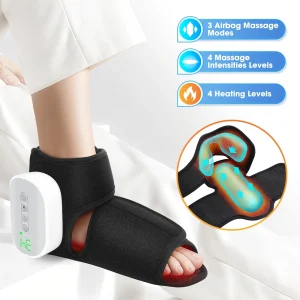 Heated Ankle Foot Massager with Air Compression